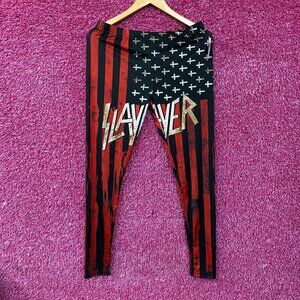 Iron Fist x Slayer Heavy Metal Band Leggings Large